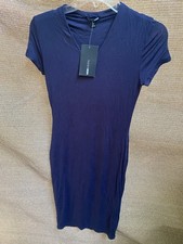 Fashion Nova Blue Fitted Dress Size Small