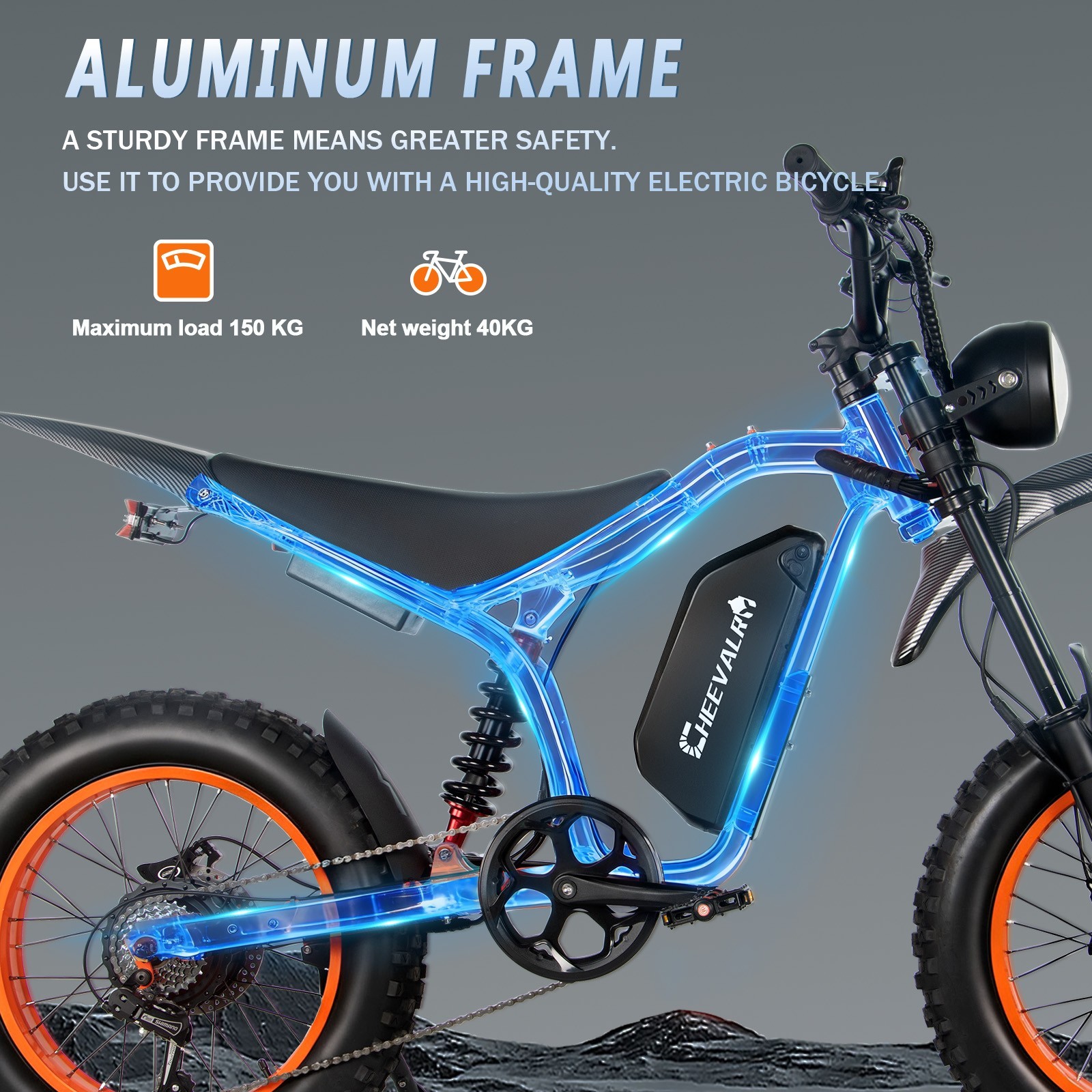 52V 32AH Electric Dirt Bike 6000W Dual Motor E-Bike Off-road E-Motobike Adults