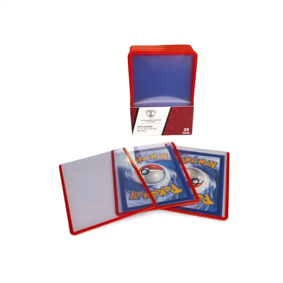 Toploader 35pt Rot/Red – 25 Stück Trading Card Protectors - Collectors Concept - Bild 2 von 3