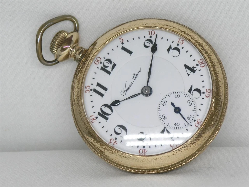18S HAMILTON 21 JEWEL RAILROAD GRADE 940 GOLD FILLED POCKET WATCH, SERVICED! - Image 3 of 4