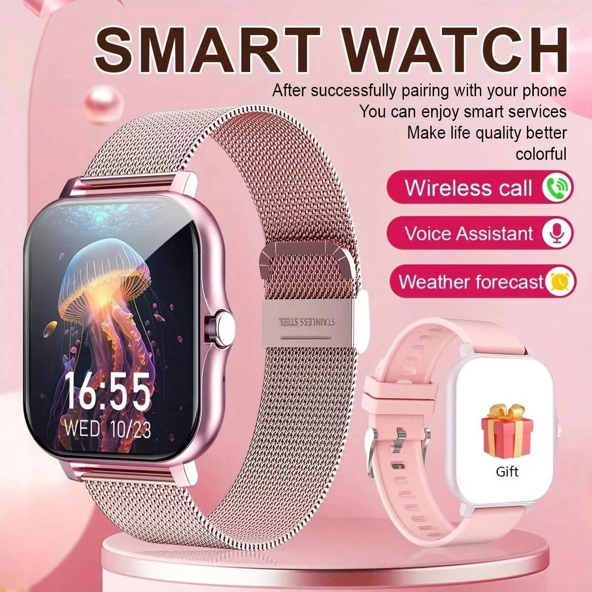 2025 Smart Watch 1.83 Touch, Bluetooth Call, Fitness Tracker for Android iOS