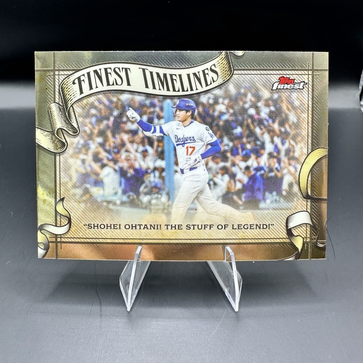 Topps 2024 Finest/Finest Timelines 7-Card Lot: Ohtani, Eckstein Auto #/150