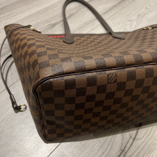 Louis Vuitton Neverfull Damier Ebene Tote GM Brown Canvas - Picture 10 of 24