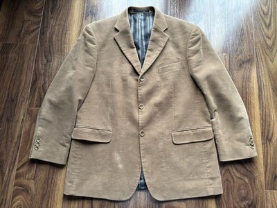 Balmain Paris Blazer ''Mokka'' 100% Moleskin UK (XL) 44'' Brustumfang Neu ohne Etikett UVP 279£