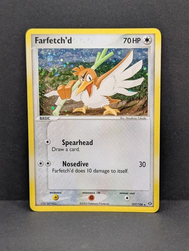 Farfetch'd (Secret Rare) 107/106 Emerald Holo Pokemon TCG Nintendo LP