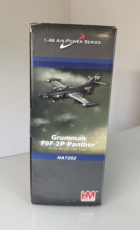 Hobby Master HA7202 Grumman F9F-2P Panther VC-61 PP/154 USN Look Diecast 1/48 - Image 2 of 4