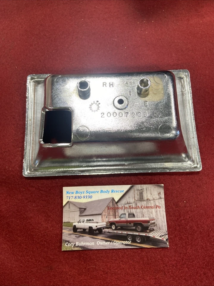 77-85 Oldsmobile Delta 88/98 Interior Derecho Cromo Manija Puerta Bisel 20007208 Foto 2 de 2