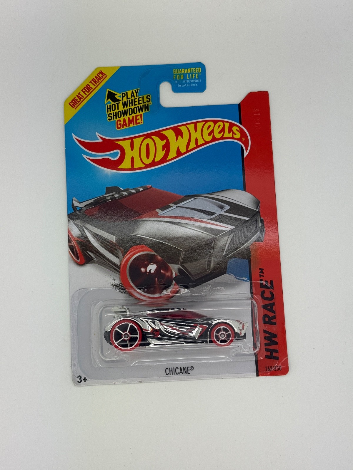 Hot Wheels Chicane Silver Red – HW Race #162/250