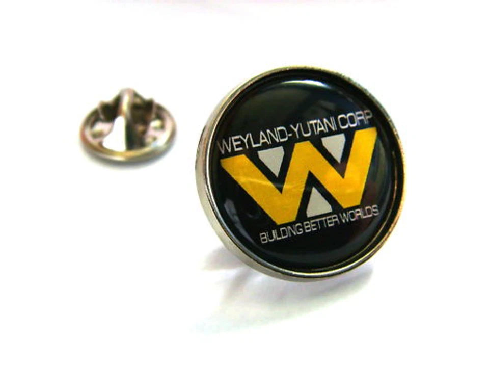 ALIENS WEYLAND-YUTANI CORP SYMBOL LAPEL PIN BADGE TIE TACK CLIP GRIP GIFT