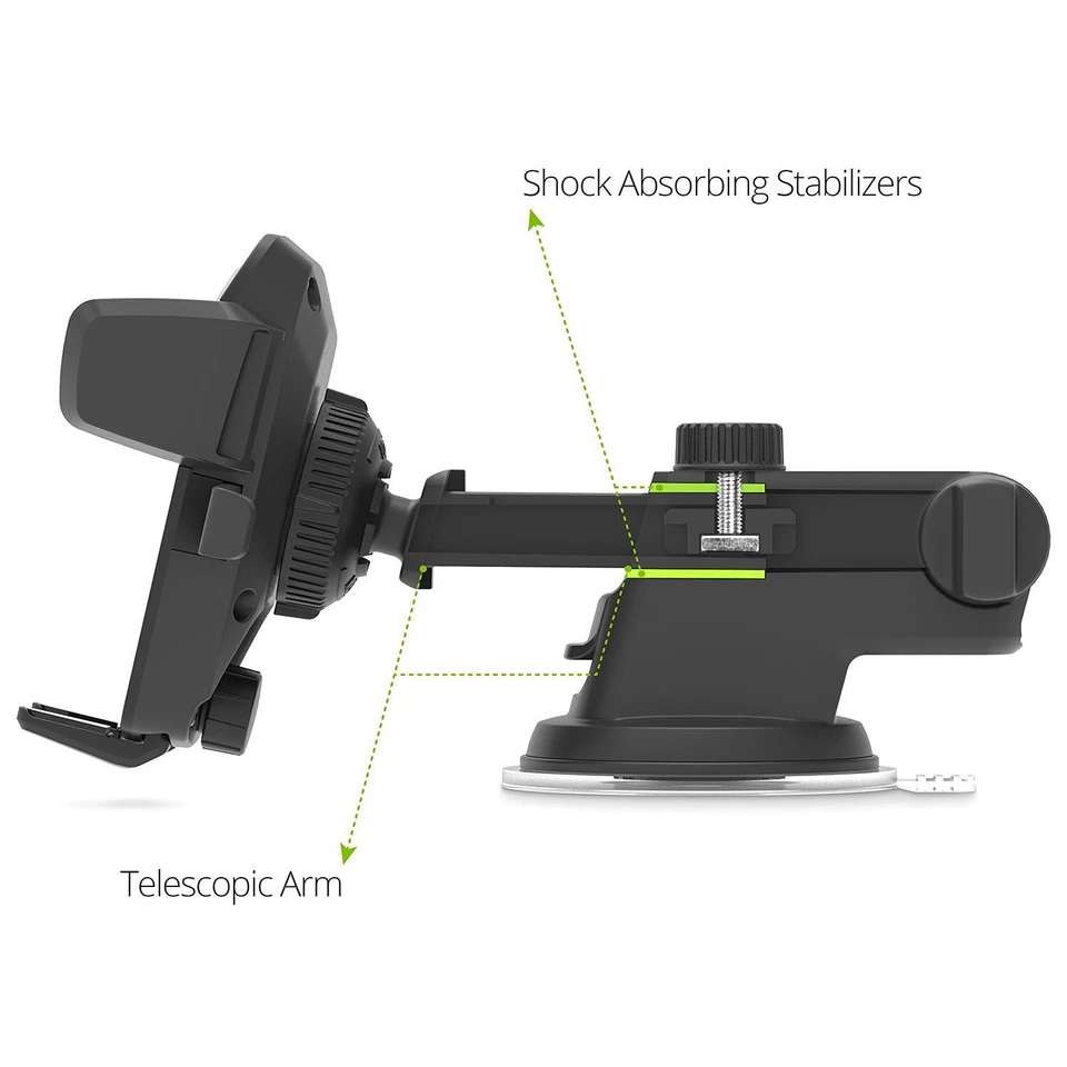 ApooDr 360°Car Holder Mount Bracket For Mobile Cell Phone GPS - Image 4 of 4