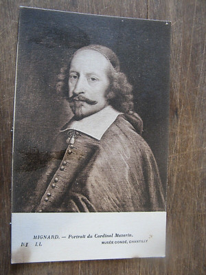''093'' CPA MALER SÜß PORTRÄT VON KARDINAL MAZARIN MUSEUM GRAF CHANTILLY
