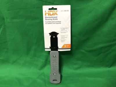 New HDX Cement and Backerboard Scoring Knife with 3 Carbide Tip Design