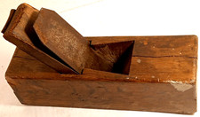 ANTICA PIALLA DA FALEGNAME-IN LEGNO CON LAMA-D'EPOCA-USATA-DA COLLEZIONE-RARA