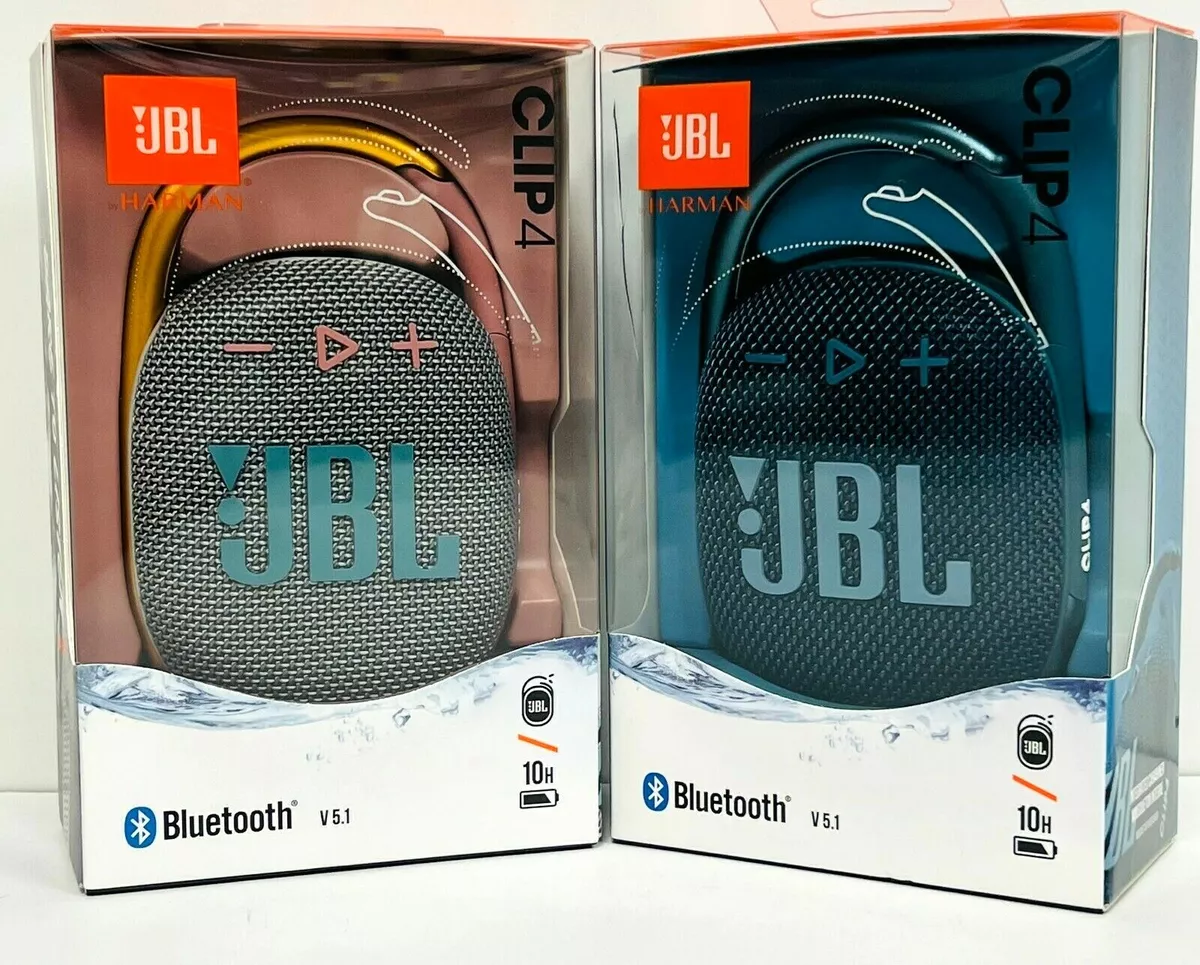 JBL Clip 4 Portable Bluetooth Waterproof Speaker (Grey) 