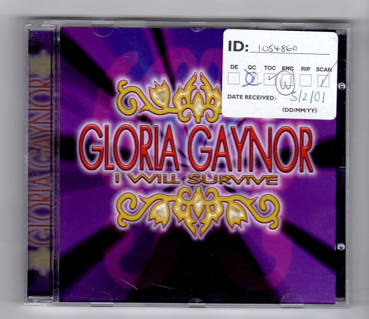 (IA179) Gloria Gaynor, I Will Survive - 2001 CD