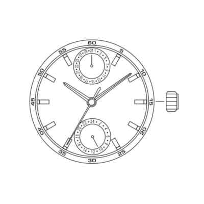 Miyota 6P23 multifunction movement