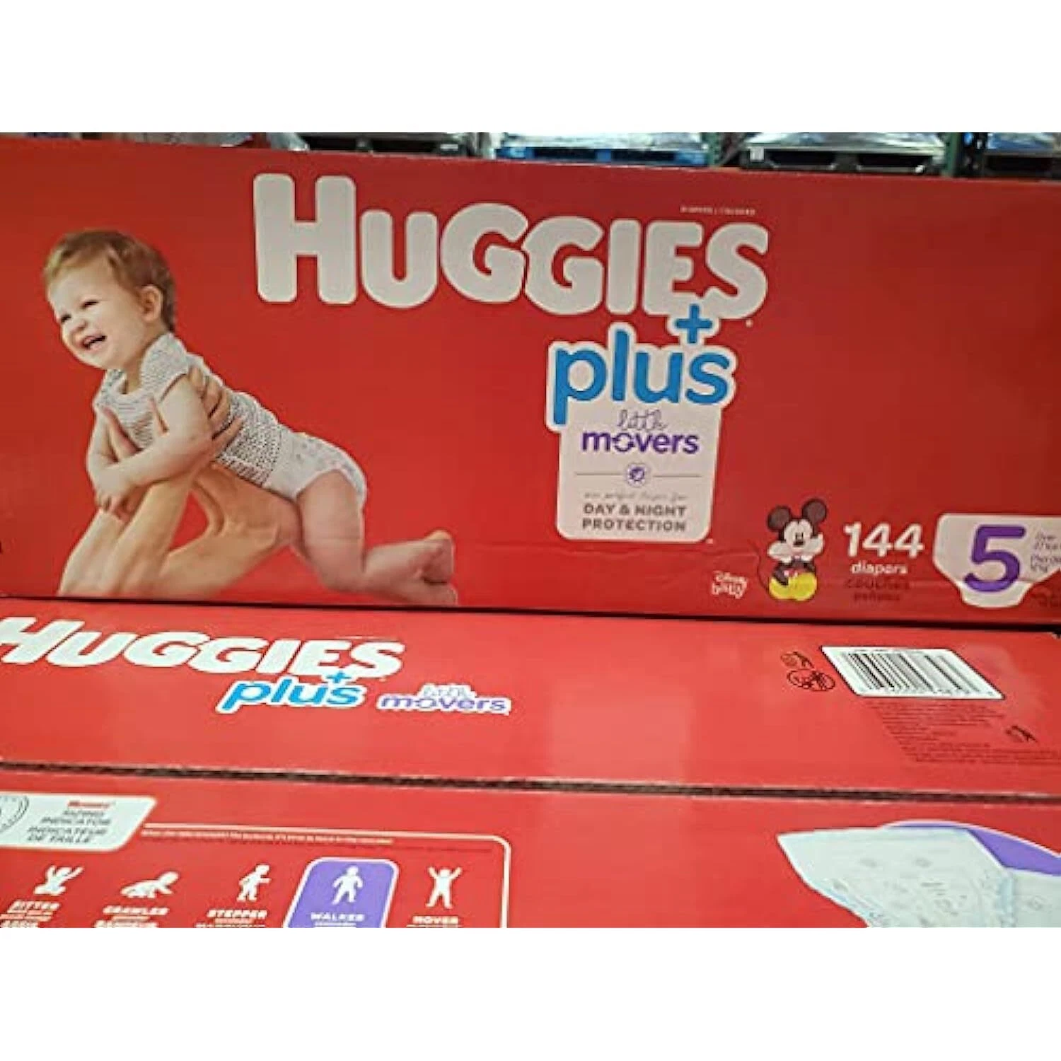 Huggies Plus Diapers, Size 5 (27+ Pounds), 144 Count