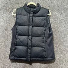 Vintage Y2k Gap Puffer Vest Jacket Women Small Down Filled Full Zip Pockets Gorp