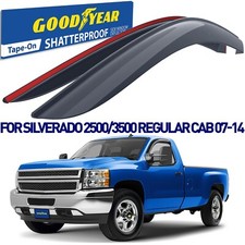 Side Window Deflectors for 2007-2014 Chevy Silverado 2500/3500 Regular Cab