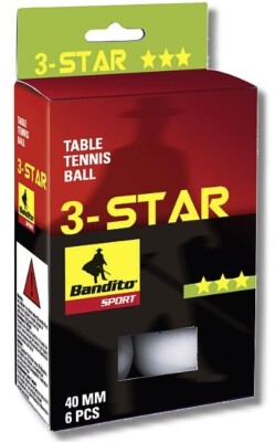 6 Stück Tischtennis Bälle Ball  TT-Bälle Bandito Sport 3-Stern Top Qualität