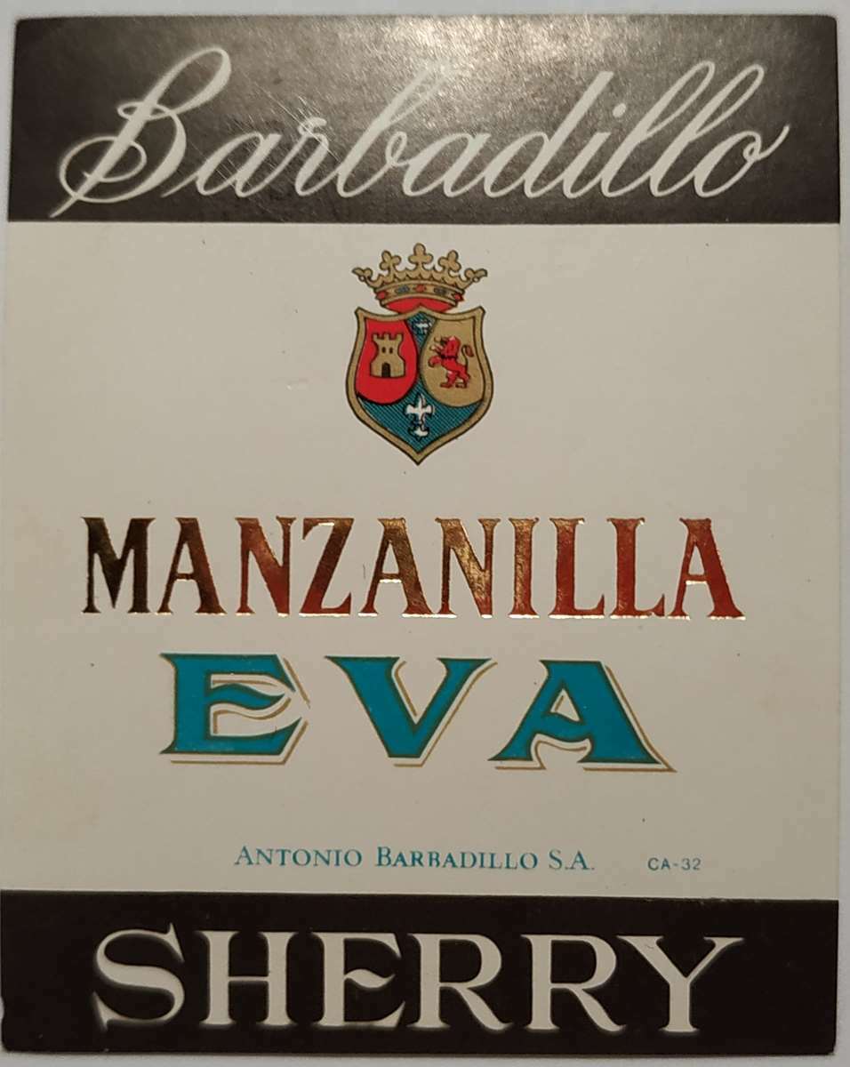 Etiquetas vinos ESPAÑA Manzanilla EVA Antonio Barbadillo S .L. wine labels