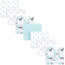 Hudson Baby Flannel Receiving Blanket, 7-Pack, Linocut/Woodland Neutral, One Siz