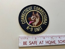 Sew On Patch Connecticut Correctional K-9 K9 Unit Police