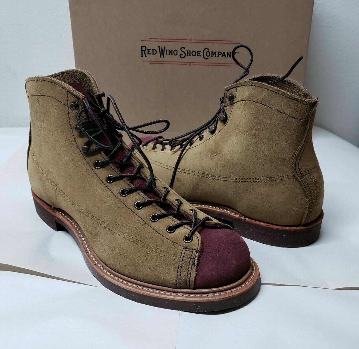 1st. Red Wing 2997 Heritage Boots Lineman Olive Maroon 1st. Red Wing 2997 Heritage Boots Lineman Olive Maroon