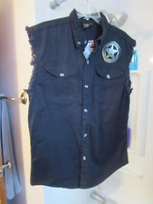 NWT men's sleeveless shirt Hot Leathers Size M Sturgis officially licensed prod.