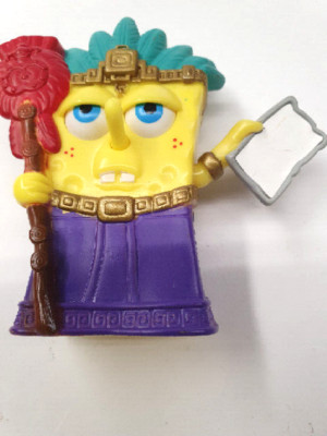 Burger King, Spongebob Schwammk. Atlantis Chief, PVC 2007, Figur, z.T.beweglich