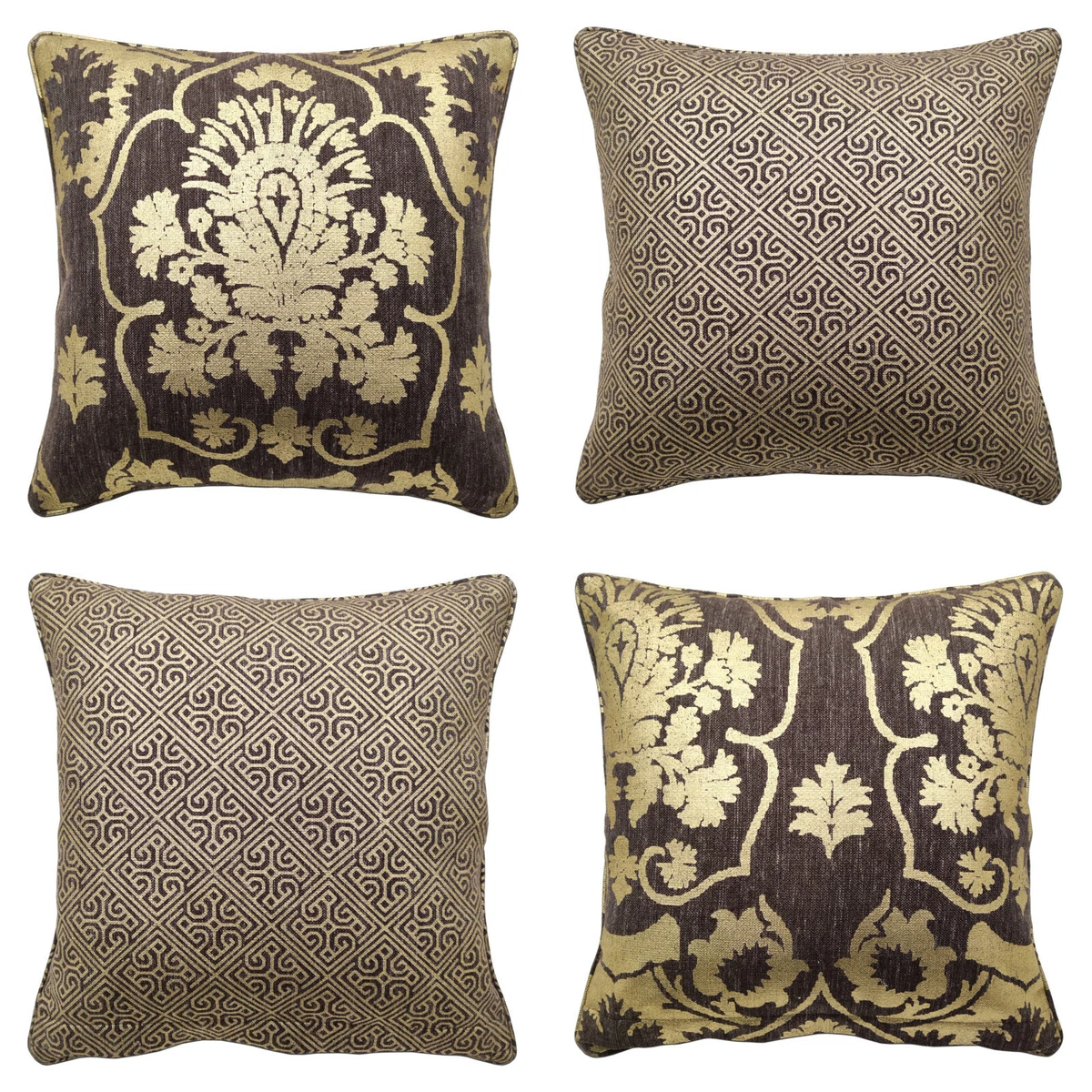 WACOMECO 2 Federe Decorative In Iuta Testurizzata 45x45 Cm - Verde Oliva, Con Cerniera Invisibile, Per Divano E Letto, Arredamento Boho