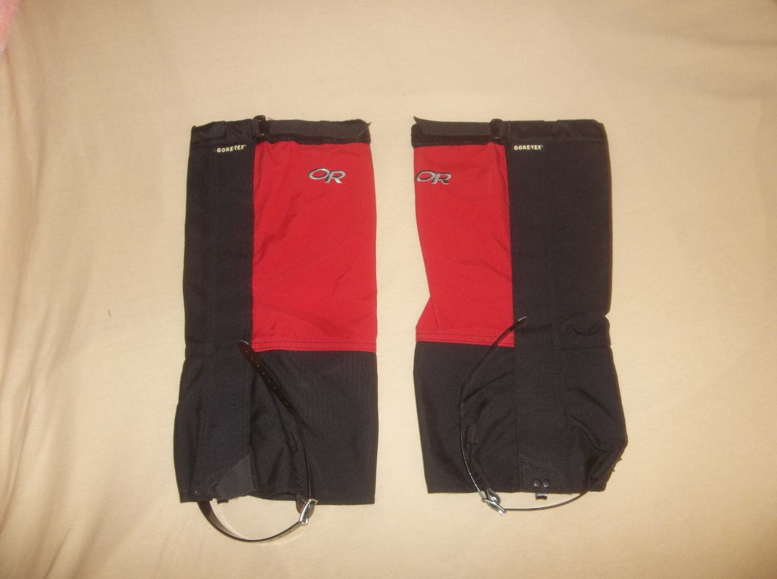 Expedición de investigación al aire libre cocodrilos cocodrilos Gore-tex gaiters cordura chile rojo