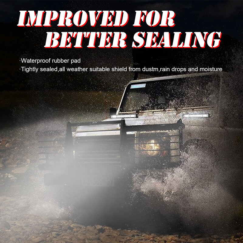 8 inch LED Work Light Bar Flood Spot Beam for Offroad 4WD Driving Fog Truck SUV