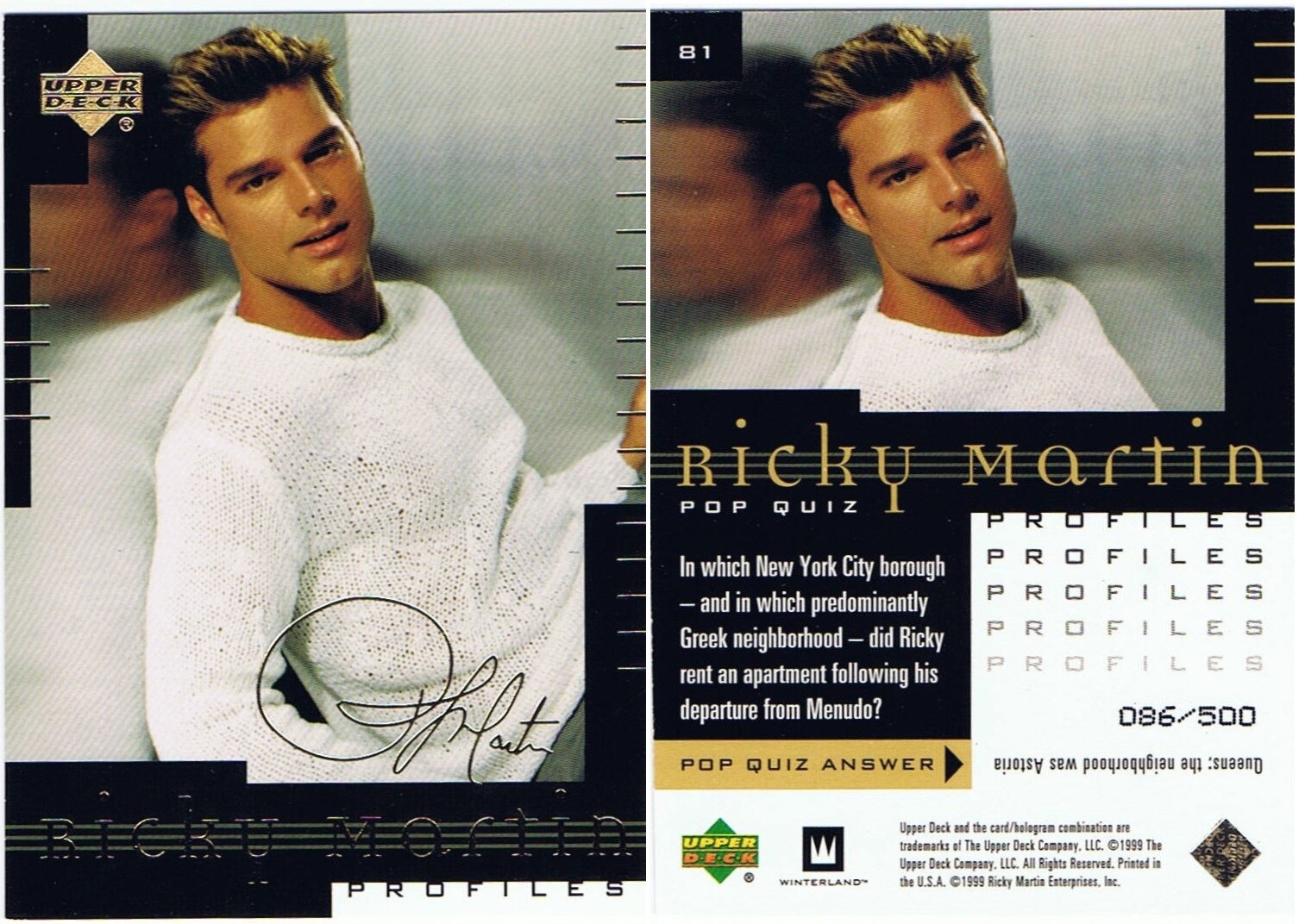 Ricky Martin La Vida Loca by Upper Deck/Winterland in 1999. Inserts + Discounts. - Picture 12 of 24