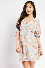 Urban Outfitters Floral Print Mini Swing Dress A line 100% viscose NEW RRP £46