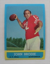 1963 Topps Football #134 John Brodie 49ers MINT  - 