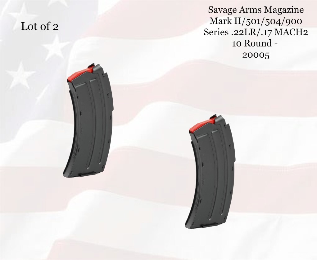 LOT of (2) Savage 10rd Magazine Mark II/501/504/900 Series .22LR