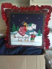 Homemade Christmas Polar Bear Decorative Pillow / Cushion