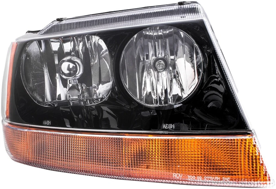 SE ADAPTA A JEEP GRAND CHEROKEE 1994-2004 PASAJERO FARO DELANTERO DERECHO CONJUNTO LÁMPARA Foto 4 de 4