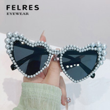 Luxury Heart Style Sunglasses For Women Classic Outdoor Party Shade Glasses New