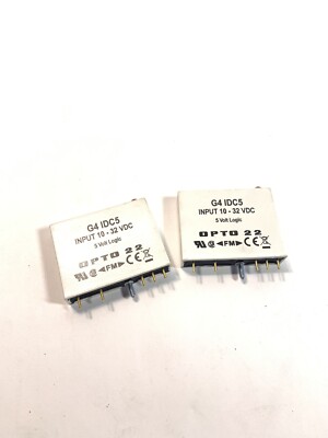 QTY-2 OPTO 22 G4 IDC5 G4IDC5 Input Module DC Input 10-32 VDC 5 Volt Logic