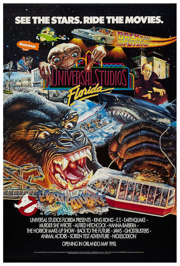 Universal Studios - Florida - 1993 - Vintage Disney Poster | eBay