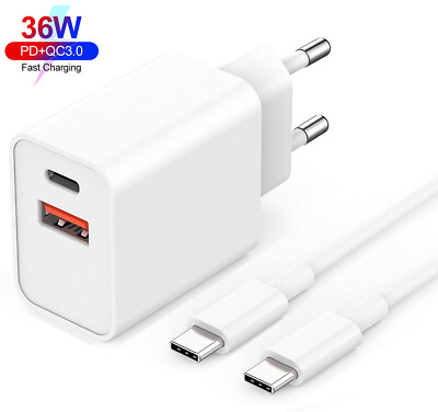 38W Netzteil Schnell Ladegerät USB-C Ladekabel iPad Pro (1,2,3, 4 Generation)