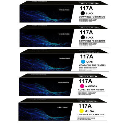 5er Toner für HP 117A mit Chip für HP Color Laser MFP 178nwg 179fwg 178nw 179fnw