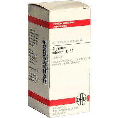 ARGENTUM NITRICUM C 30 Tabletten 80 St PZN 7141459