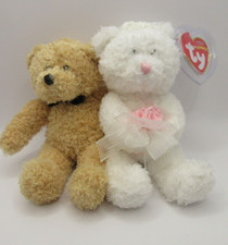 TY BEANIE BABY - BLISSFUL HAPPY BEARS - MINT CONDITION - RETIRED WITH TAGS