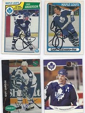 1990-91 OPC #135 Gary Leeman Toronto Maple Leafs Signed Autographed Card