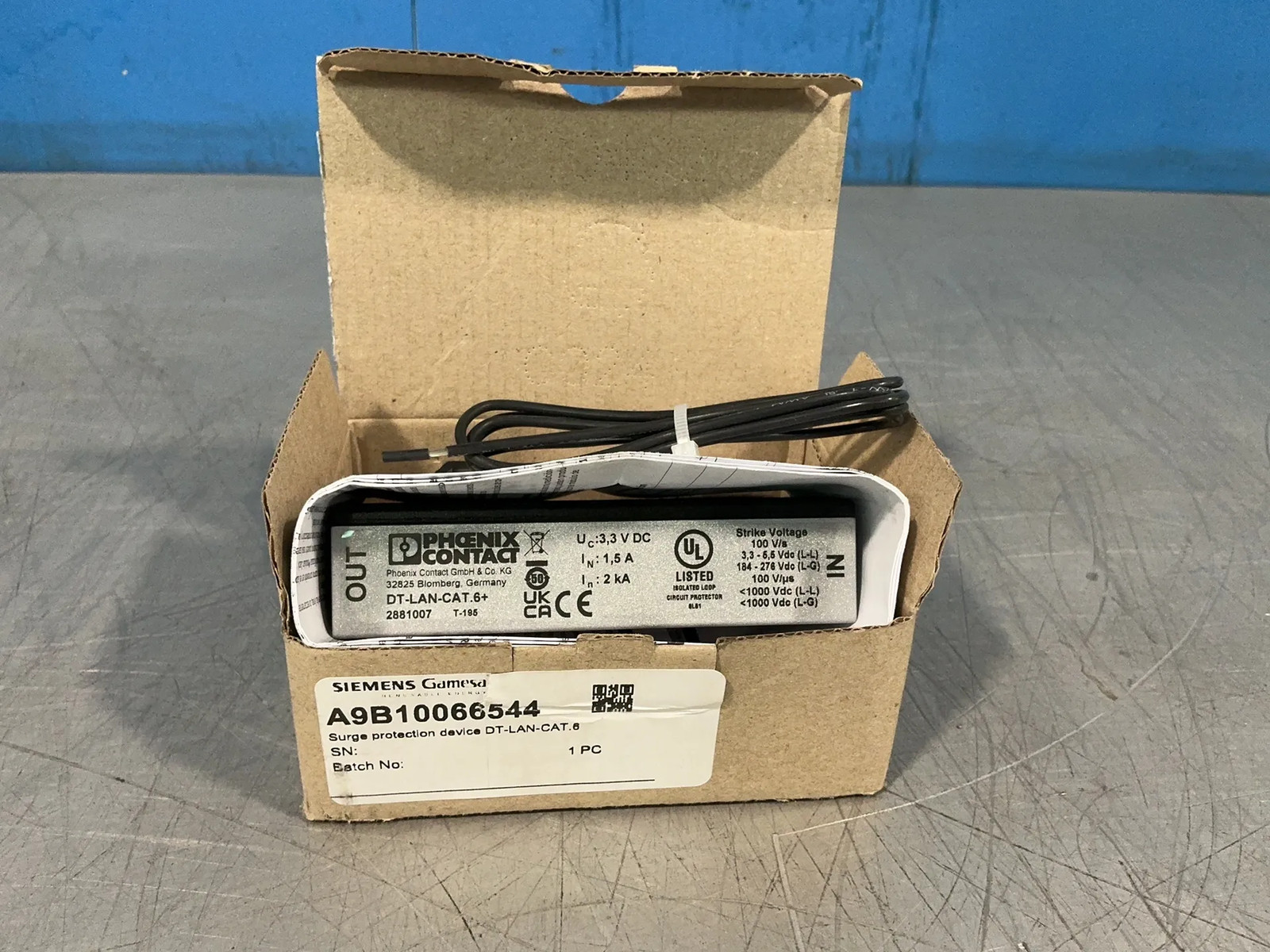 PHOENIX CONTACT SURGE PROTECTION DEVICE DT-LAN-CAT.6+