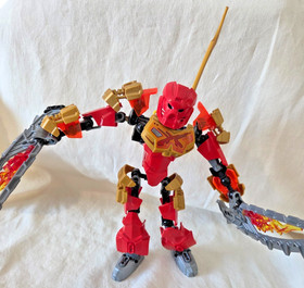 LEGO Bionicle Tahu Master of Fire Action Figure w/ Flame Swords (No Box)