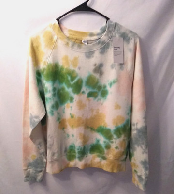 Old Navy Specialty Tie-Dye Sweatshirt Crew-Neck Casual Womens Size Small NWT